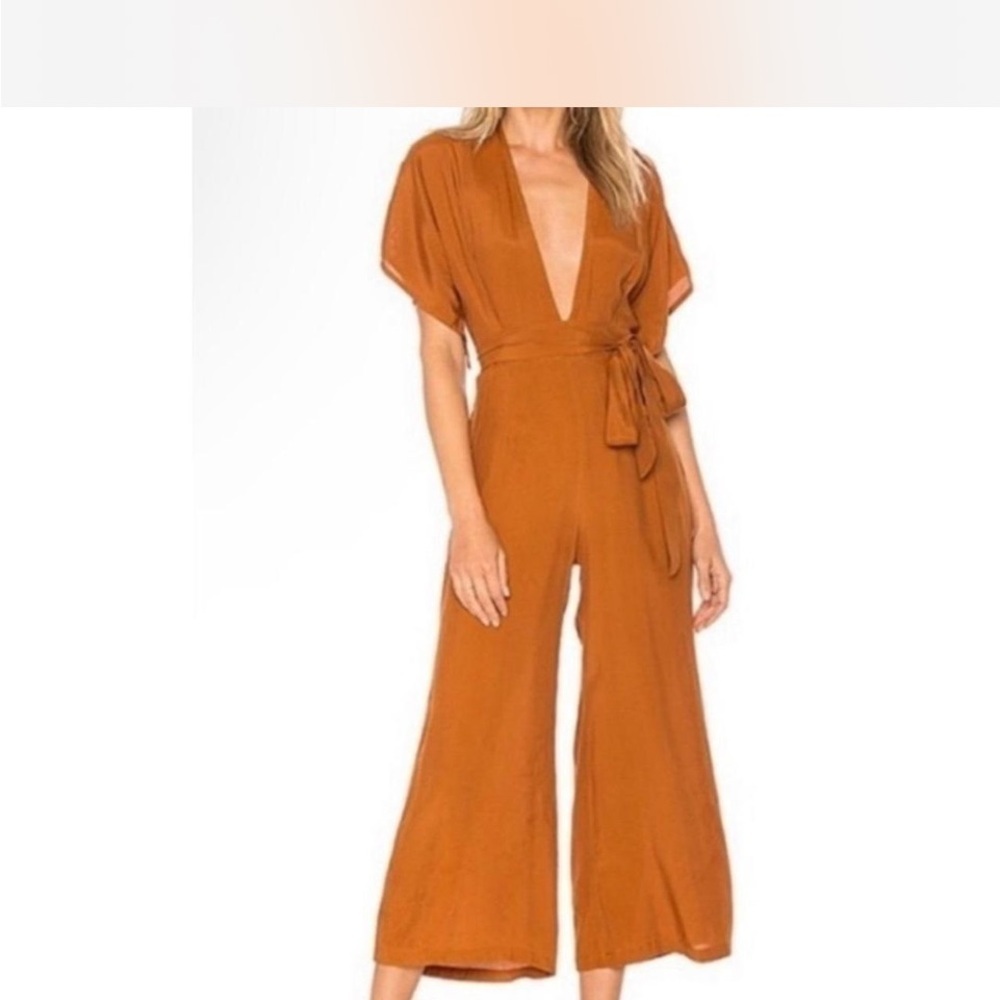 Faithfull the Brand Rust Orange Jumpsuit size XS: Bohemian Resort Wear